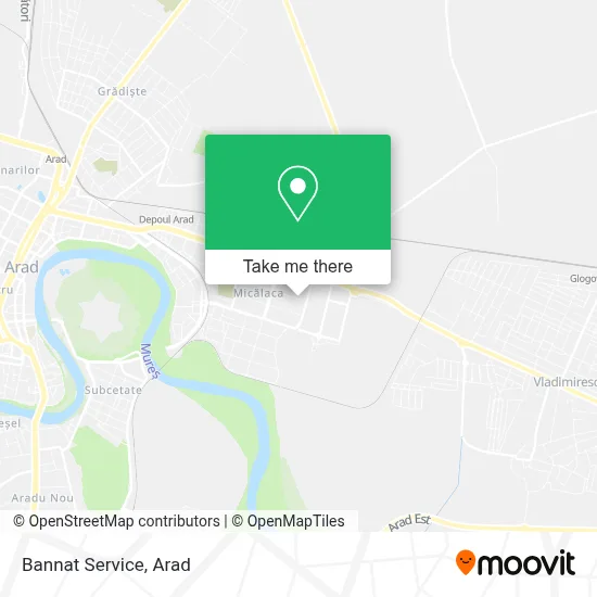 Bannat Service map
