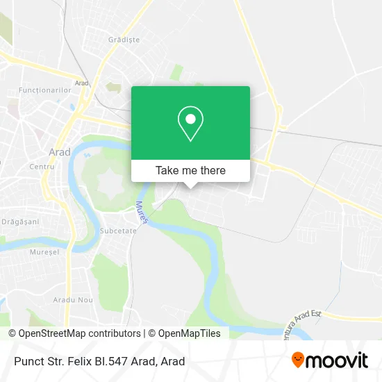 Punct Str. Felix Bl.547 Arad map