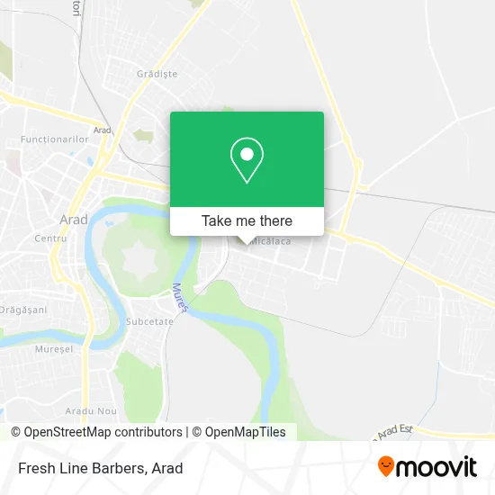 Fresh Line Barbers map