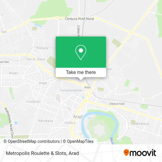 Metropolis Roulette & Slots map