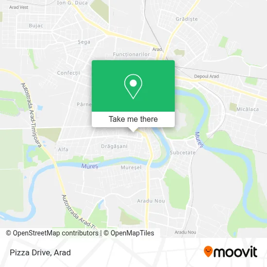 Pizza Drive map
