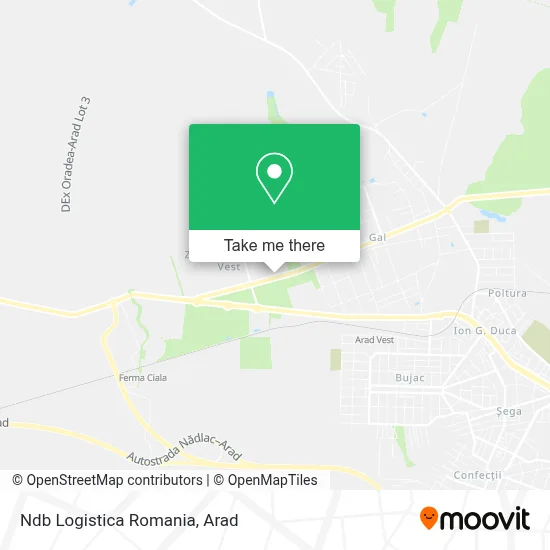 Ndb Logistica Romania map