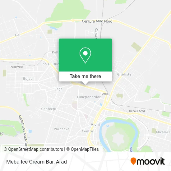 Meba Ice Cream Bar map