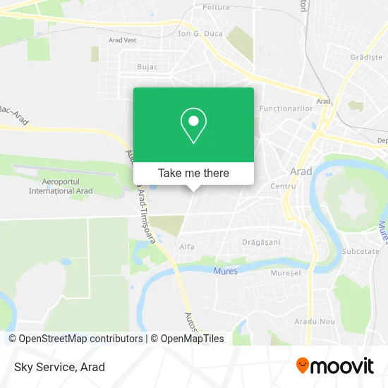 Sky Service map