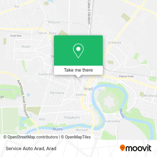 Service Auto Arad map