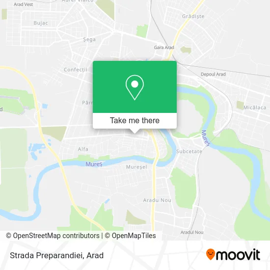 Strada Preparandiei map