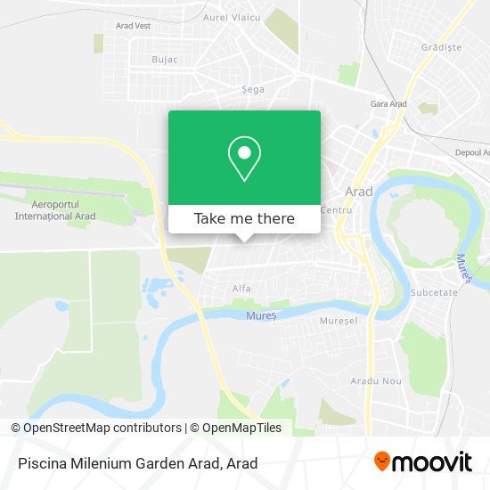 Piscina Milenium Garden Arad map