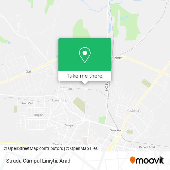Strada Câmpul Liniștii map