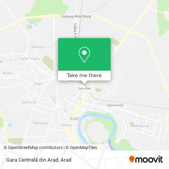 Gara Centrală din Arad map