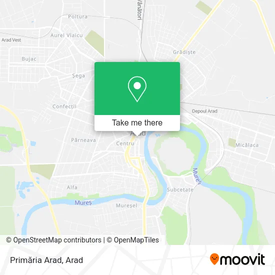 Primăria Arad map