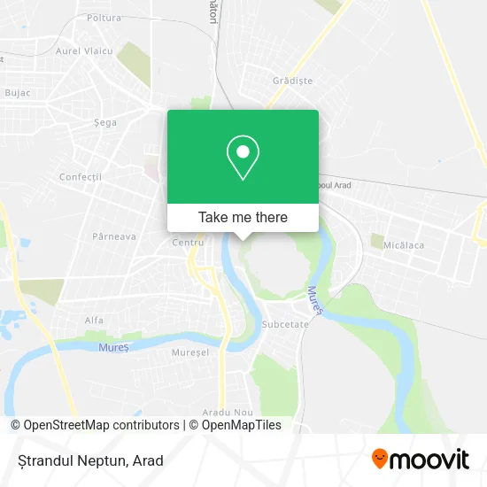 Ștrandul Neptun map