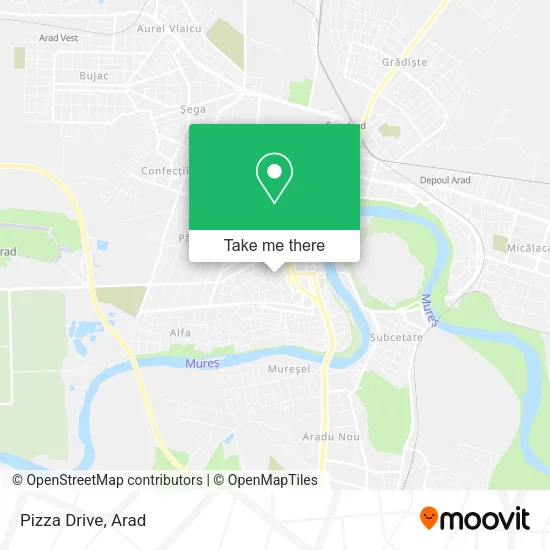 Pizza Drive map