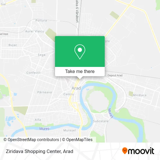 Ziridava Shopping Center map