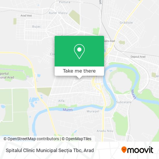 Spitalul Clinic Municipal Secția Tbc map