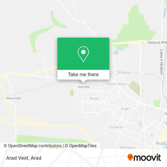 Arad Vest map