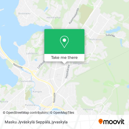 Masku Jyväskylä Seppälä map