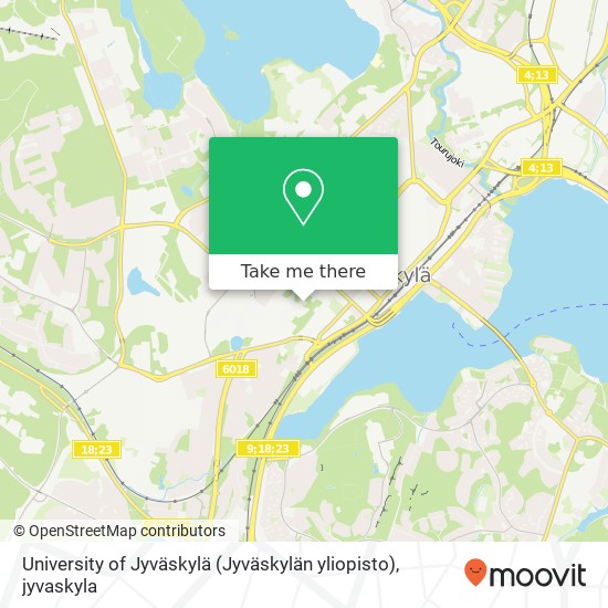 University of Jyväskylä (Jyväskylän yliopisto) map