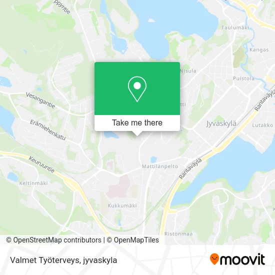 Valmet Työterveys map