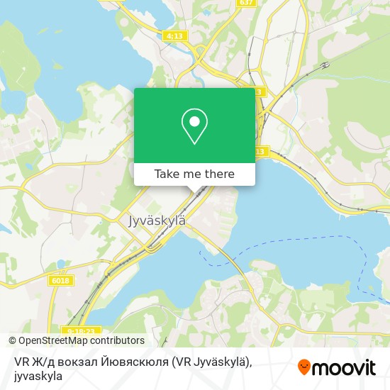 VR Ж / д вокзал Йювяскюля (VR Jyväskylä) map