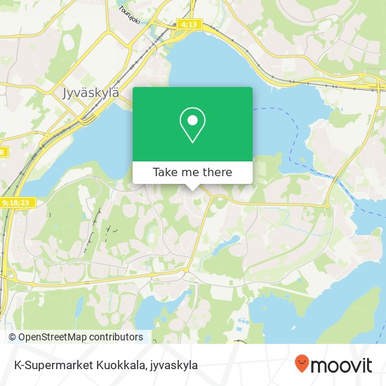 K-Supermarket Kuokkala map