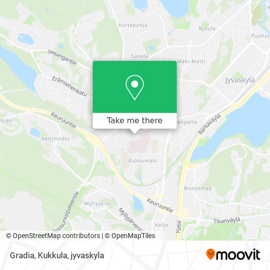 Gradia, Kukkula map