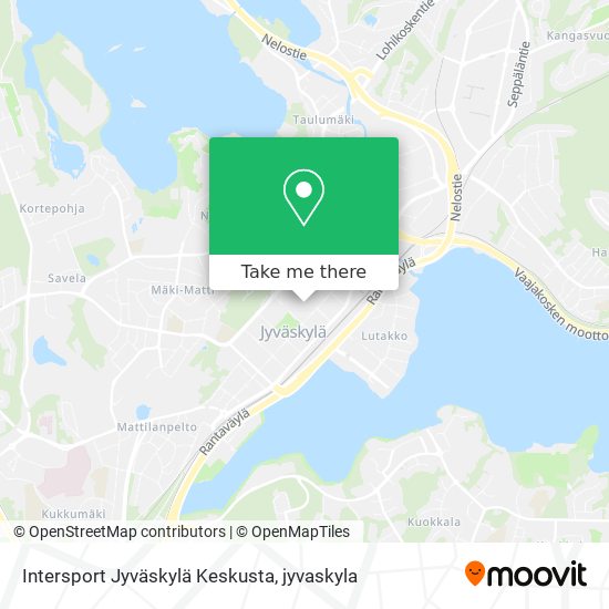 Intersport Jyväskylä Keskusta map