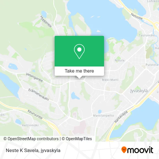 Neste K Savela map