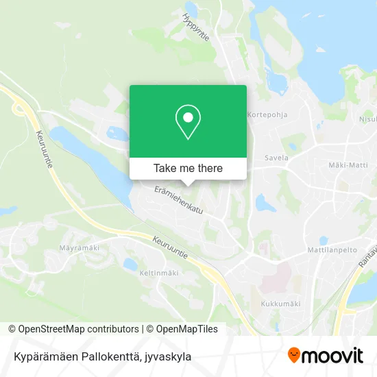 Kypärämäen Pallokenttä map