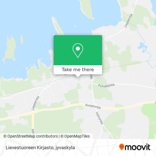 Lievestuoreen Kirjasto map