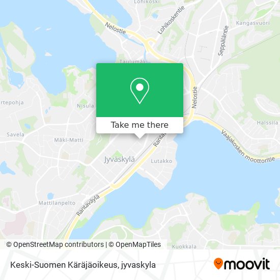Keski-Suomen Käräjäoikeus map