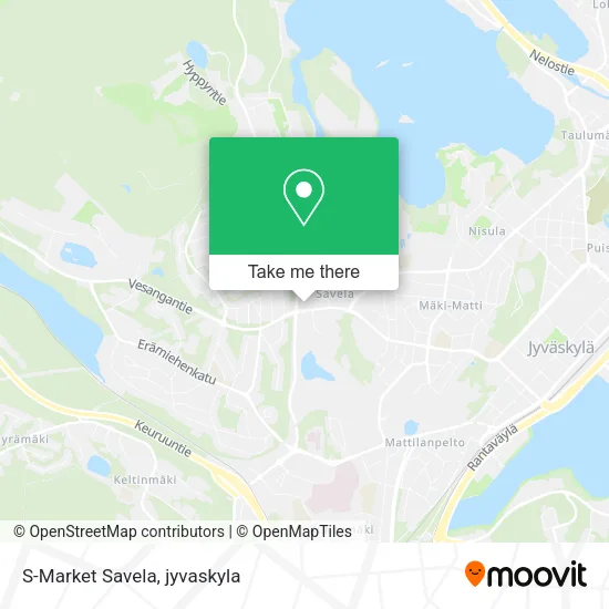 S-Market Savela map