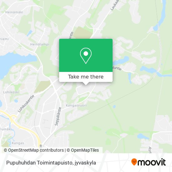 Pupuhuhdan Toimintapuisto map