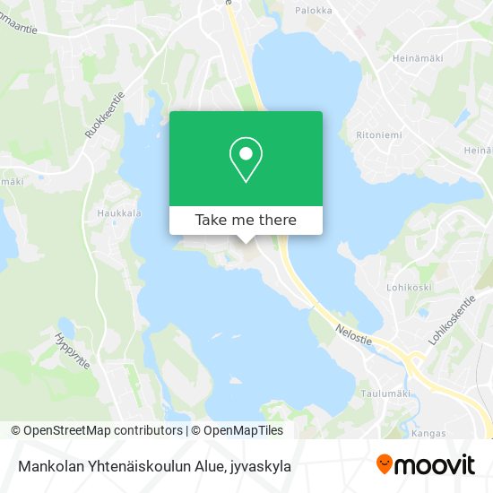 Mankolan Yhtenäiskoulun Alue map