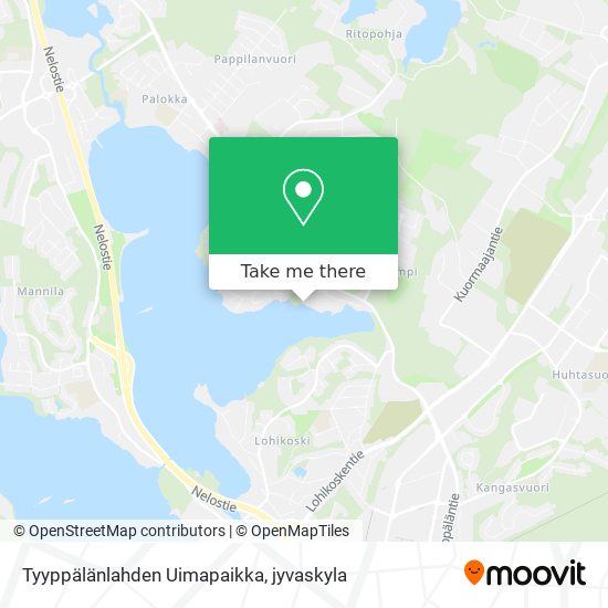Tyyppälänlahden Uimapaikka map