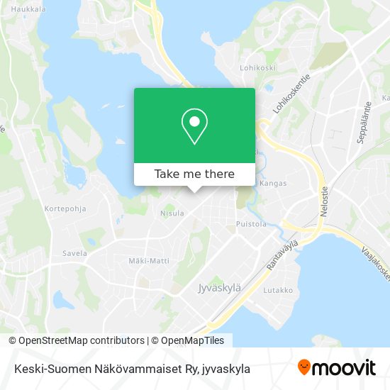 Keski-Suomen Näkövammaiset Ry map