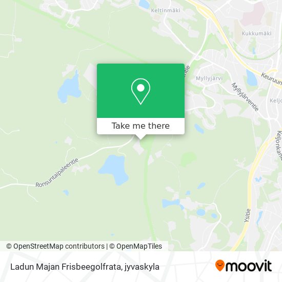 Ladun Majan Frisbeegolfrata map