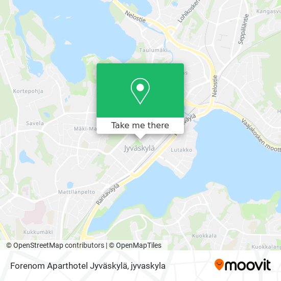 Forenom Aparthotel Jyväskylä map