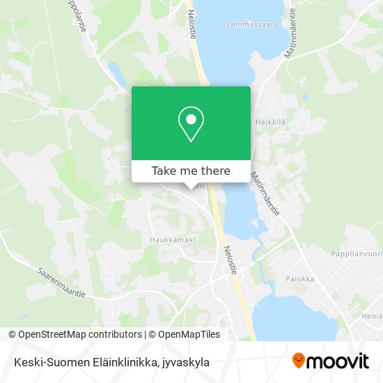 Keski-Suomen Eläinklinikka map