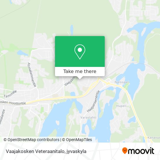 Vaajakosken Veteraanitalo map