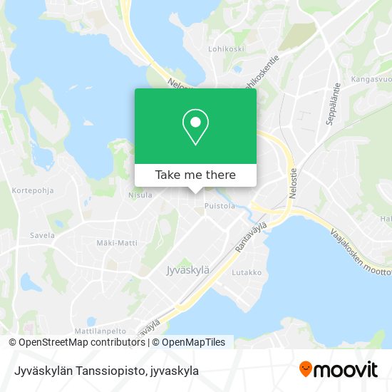 Jyväskylän Tanssiopisto map