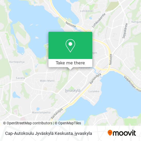 Cap-Autokoulu Jyväskylä Keskusta map