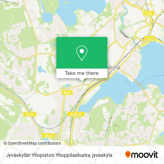 Jyväskylän Yliopiston Ylioppilaskunta map