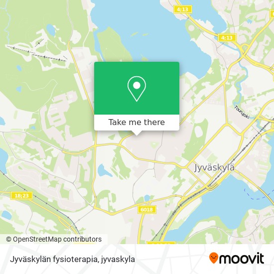 Jyväskylän fysioterapia map