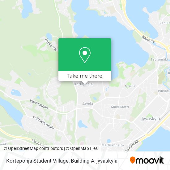 Kortepohja Student Village, Building A map