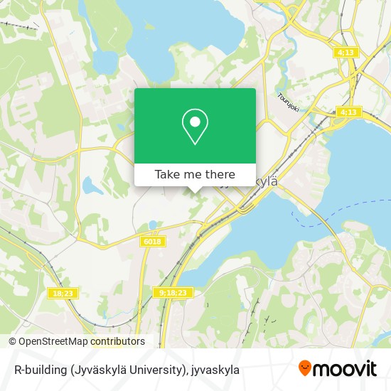 R-building (Jyväskylä University) map