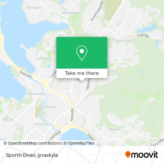 Sportti-Divari map