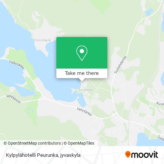 Kylpylähotelli Peurunka map