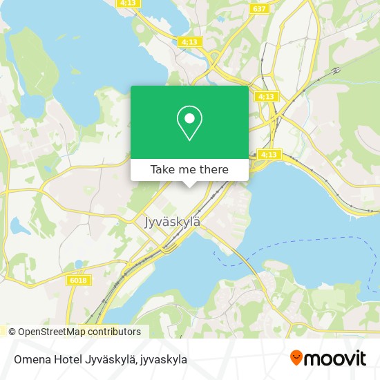 Omena Hotel Jyväskylä map