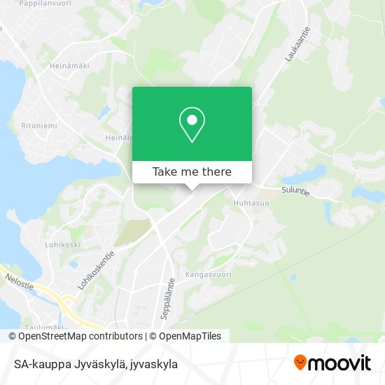 SA-kauppa Jyväskylä map