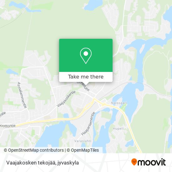 Vaajakosken tekojää map